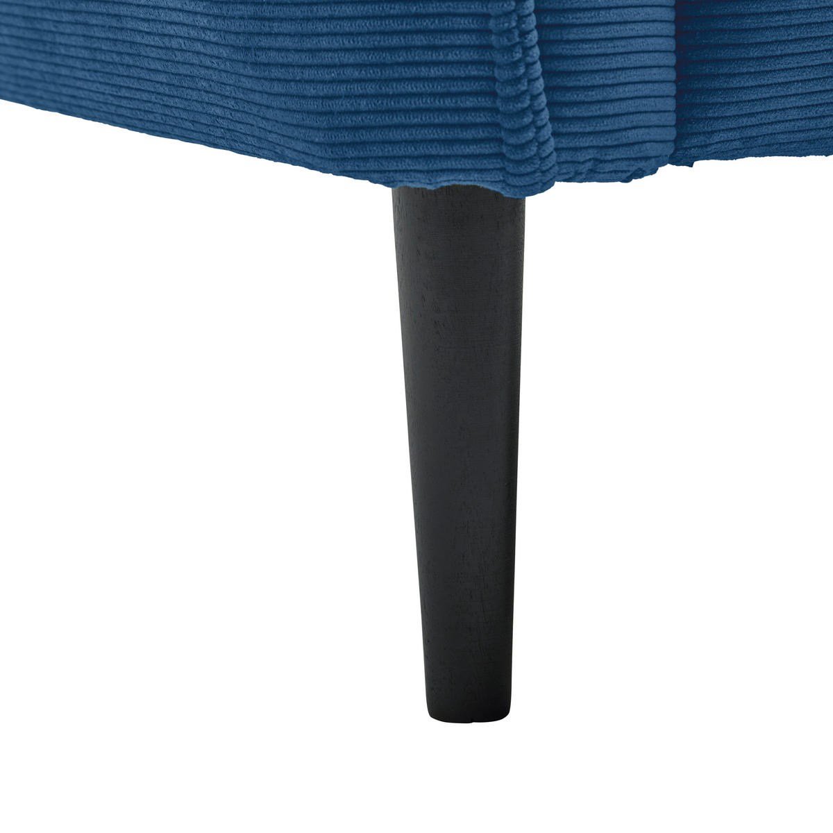 2-SITS SOFFA i textil kunglig blå  - kunglig blå/svart, Modern, trä/textil (150/85/92cm) - MID.YOU