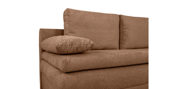SCHLAFSOFA  in Struktur Rostfarben  - Rostfarben/Schwarz, KONVENTIONELL, Kunststoff/Textil (195/93/83cm) - Carryhome