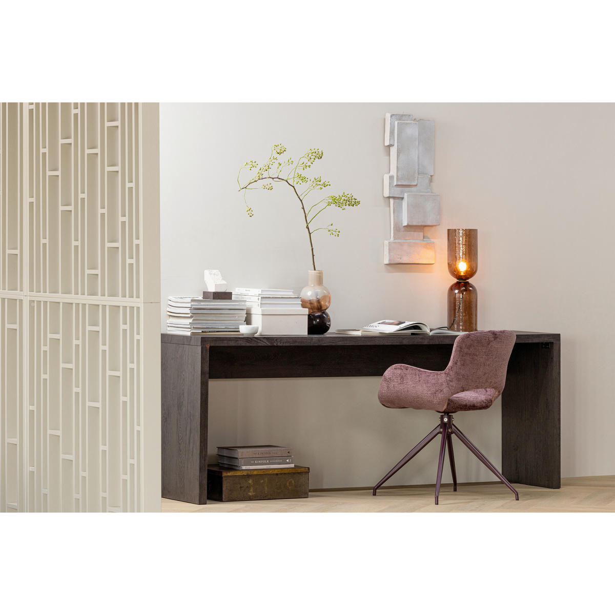 BEISTELLTISCH in Holzwerkstoff 200/45/76 cm  - Dunkelbraun, MODERN, Holzwerkstoff (200/45/76cm) - Livetastic