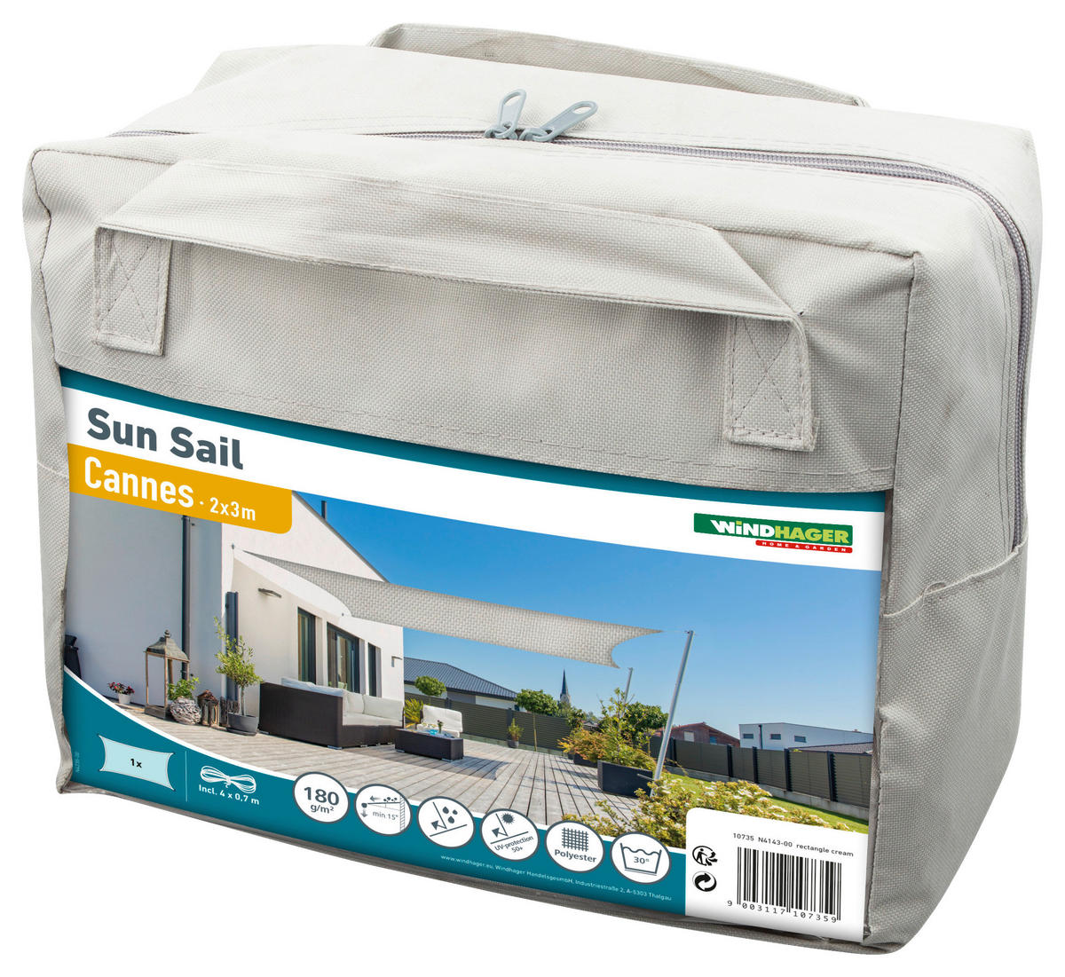 TIENIACA PLACHTA DO ZÁHRADY 200/300 cm - krémová, Basics (200/300cm)