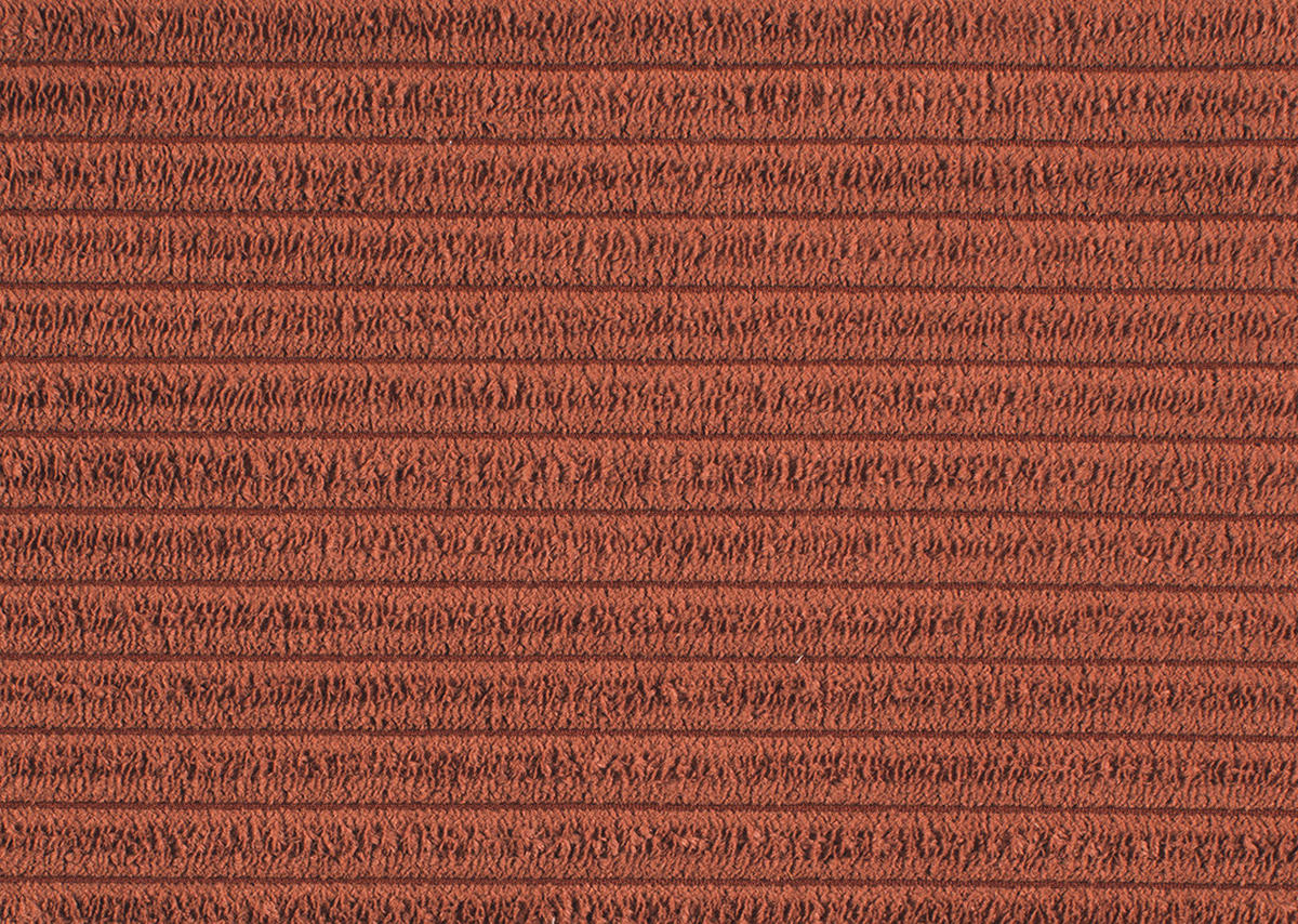 BIGSOFA in Cord Kupferfarben  - Schwarz/Kupferfarben, Design, Kunststoff/Textil (276/90/109cm) - home24