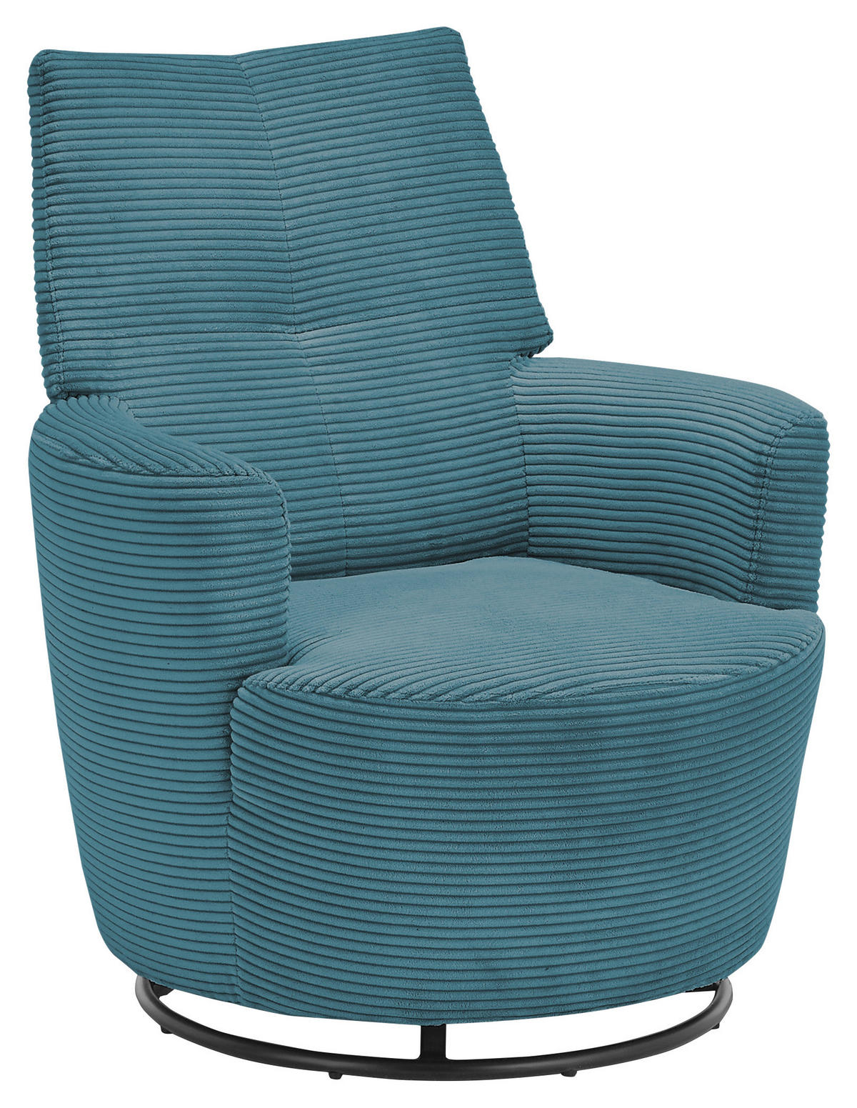 SESSEL Cord Blau    - Blau/Schwarz, Design, Textil/Metall (80/96/88cm) - SetOne by Musterring