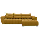 ECKSOFA in Webstoff Gelb  304/218 cm  - Gelb/Silberfarben, MODERN, Kunststoff/Textil (304/218cm) - Carryhome