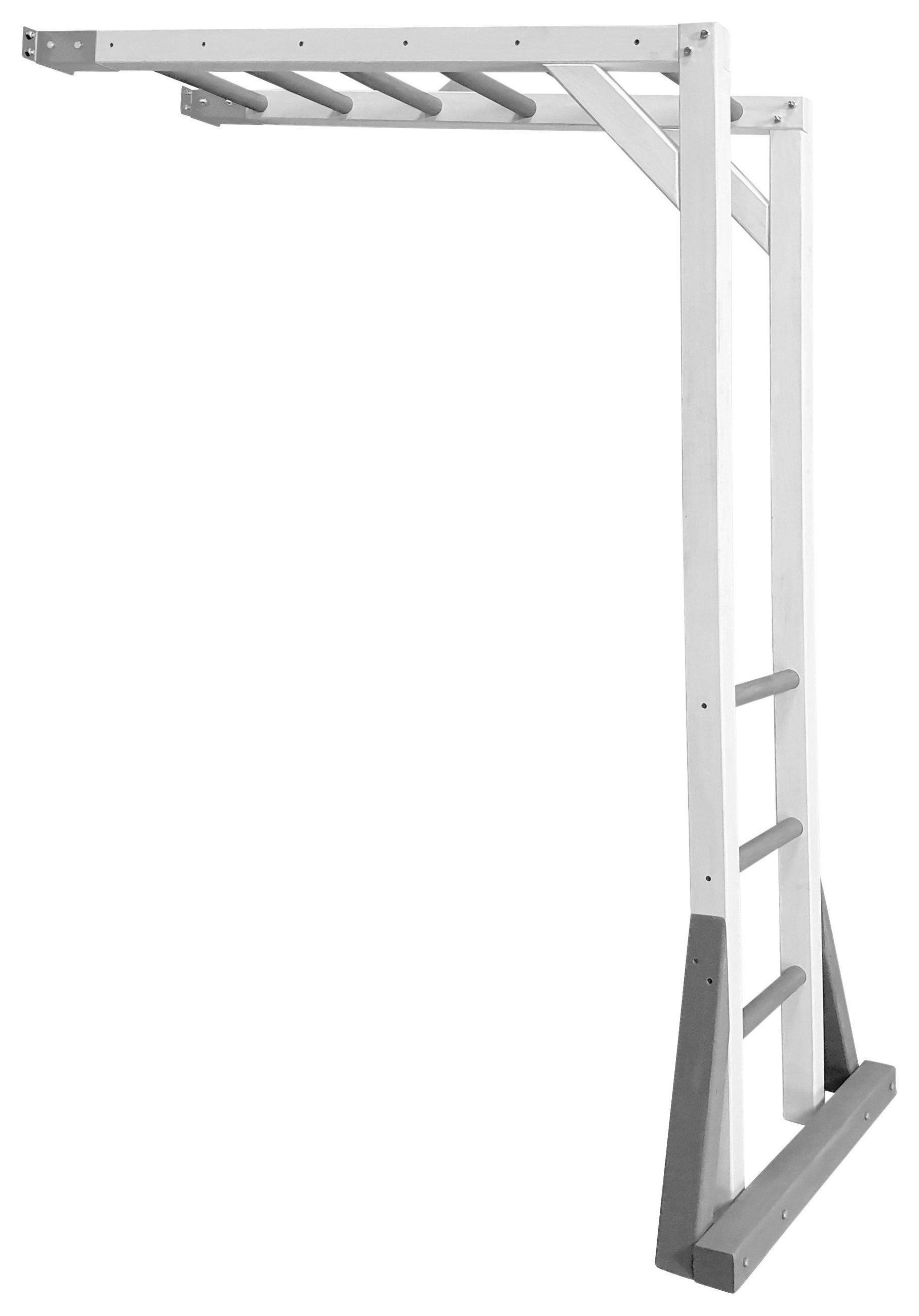 KLETTERGERÜST - Weiß/Grau, KONVENTIONELL, Holz (167,2/206/97cm) - Ambia Garden