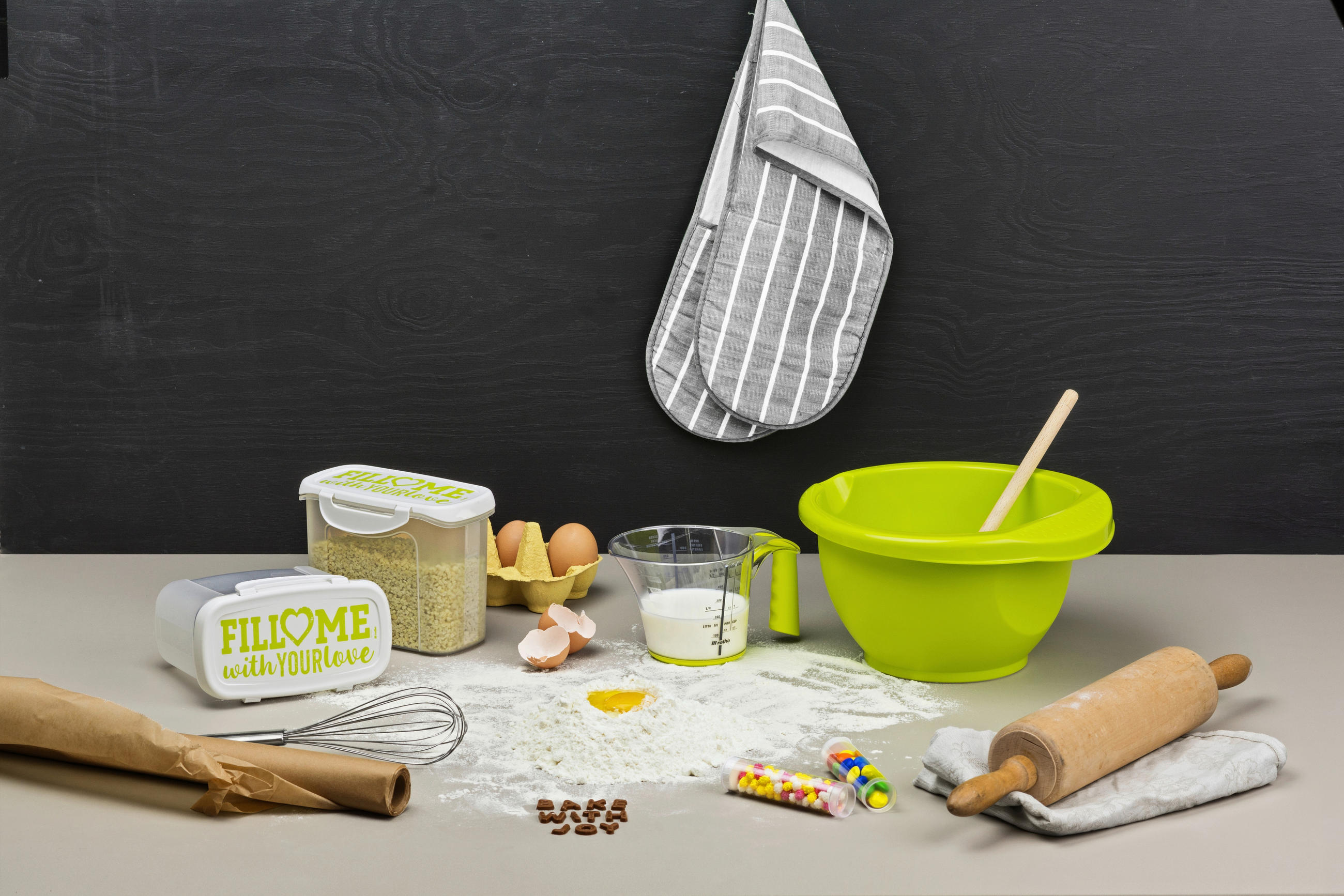 MJERNA POSUDA LOFT  - plava, Basics, plastika (0,6l) - Rotho