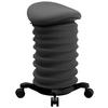 BÜROHOCKER - Dunkelgrau/Schwarz, Design, Kunststoff/Textil (37,5/58-70/36cm) - Topstar