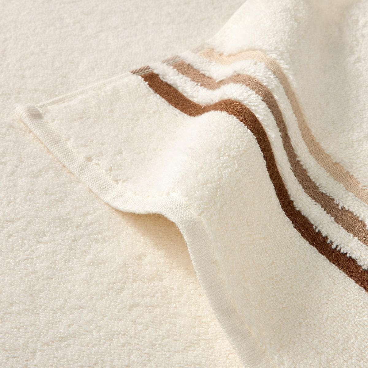 DUSCHTUCHSET Creme 2-teilig  - Creme, Basics, Textil (70/140cm)