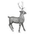 DEKOHIRSCH - Silberfarben, Trend, Kunststoff (18/27,5/7cm) - Ambia Home