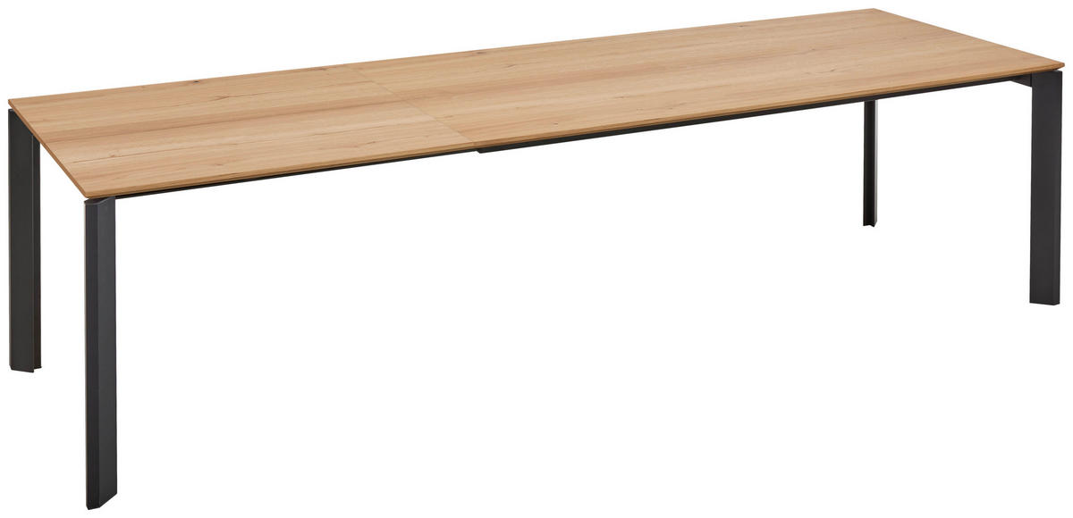 ESSTISCH in Metall, Holzwerkstoff 180-280/95/76 cm  - Eichefarben, Basics, Holzwerkstoff/Metall (180-280/95/76cm) - Celina Home