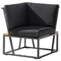 LOUNGEECKTEIL - Grau, Basics, Holz/Textil (73/78,5/73cm) - Sieger