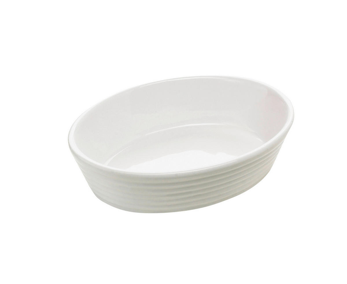 SÜTŐTÁL 20/14,5/5 cm   - fehér, Basics, kerámia (20/14,5/5cm) - Homeware Profession.