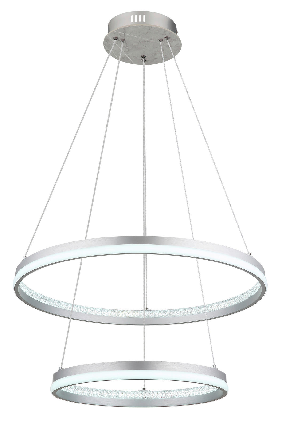 LED-HÄNGELEUCHTE MARY 59,5/120 cm   - Klar/Transparent, Design, Kunststoff/Metall (59,5/120cm)