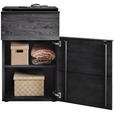SCHUHSCHRANK 60/98/39 cm  - Anthrazit/Schwarz, Design, Holz/Metall (60/98/39cm) - Johann Jakob