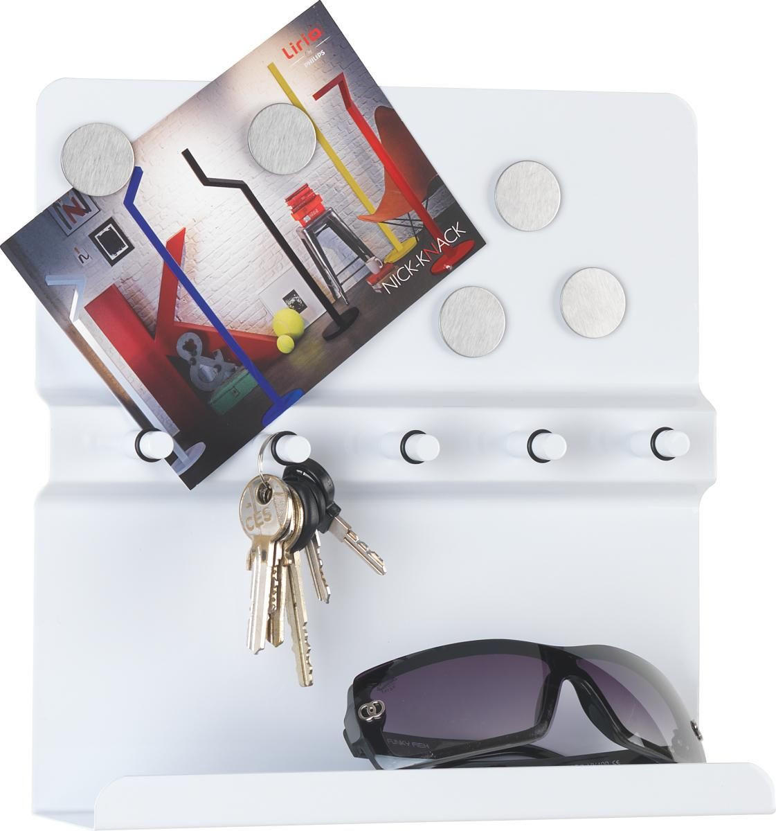 PANOU CHEI - alb, Design, metal (25/25/6cm) - Carryhome