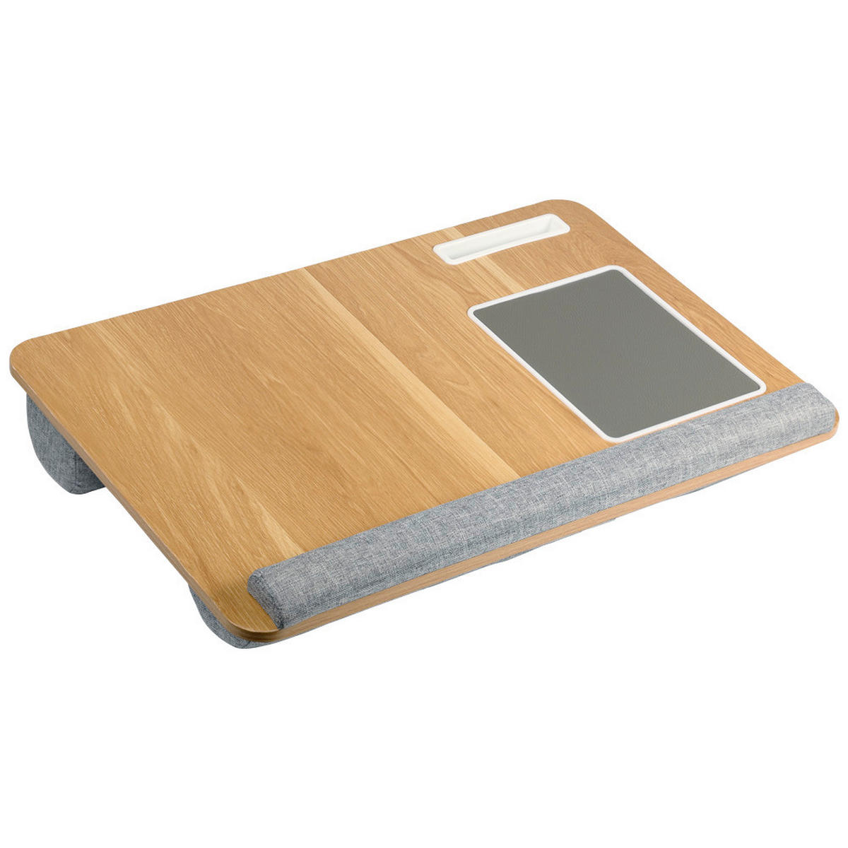 LAPTOPUNTERLAGE - Hellbraun/Grau, Basics, Holzwerkstoff/Kunststoff (55,5cm) - Kesper