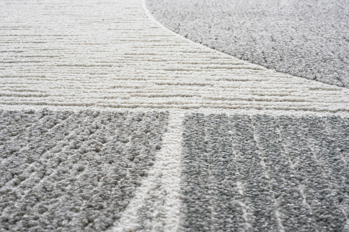 WEBTEPPICH 133/195 cm Valencia Grau, Petrol, Hellgrau  - Petrol/Hellgrau, Design, Textil (133/195cm) - Novel