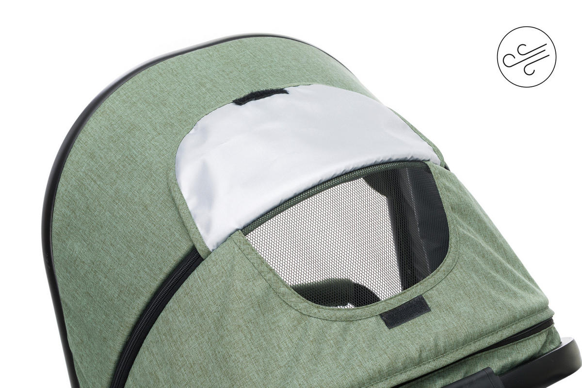 SET DJEČJIH KOLICA  JAGUAR  - zelena/crna, Basics, tekstil/metal (50/45/85cm) - Fillikid