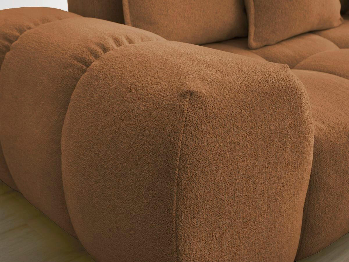 3-SITZER-SOFA EVEREST Flachgewebe Orange  - Schwarz/Orange, MODERN, Kunststoff/Textil (278/90/115cm)