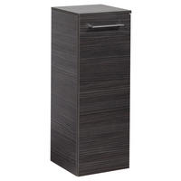 MIDISCHRANK 30,5/81/32 cm  - Dunkelbraun/Silberfarben, MODERN, Glas/Holzwerkstoff (30,5/81/32cm) - MID.YOU