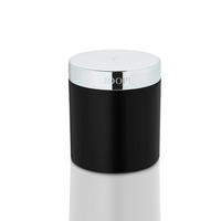 KOSMETIKDOSE - Chromfarben/Schwarz, Design, Kunststoff (7,6/8,5cm) - Joop!