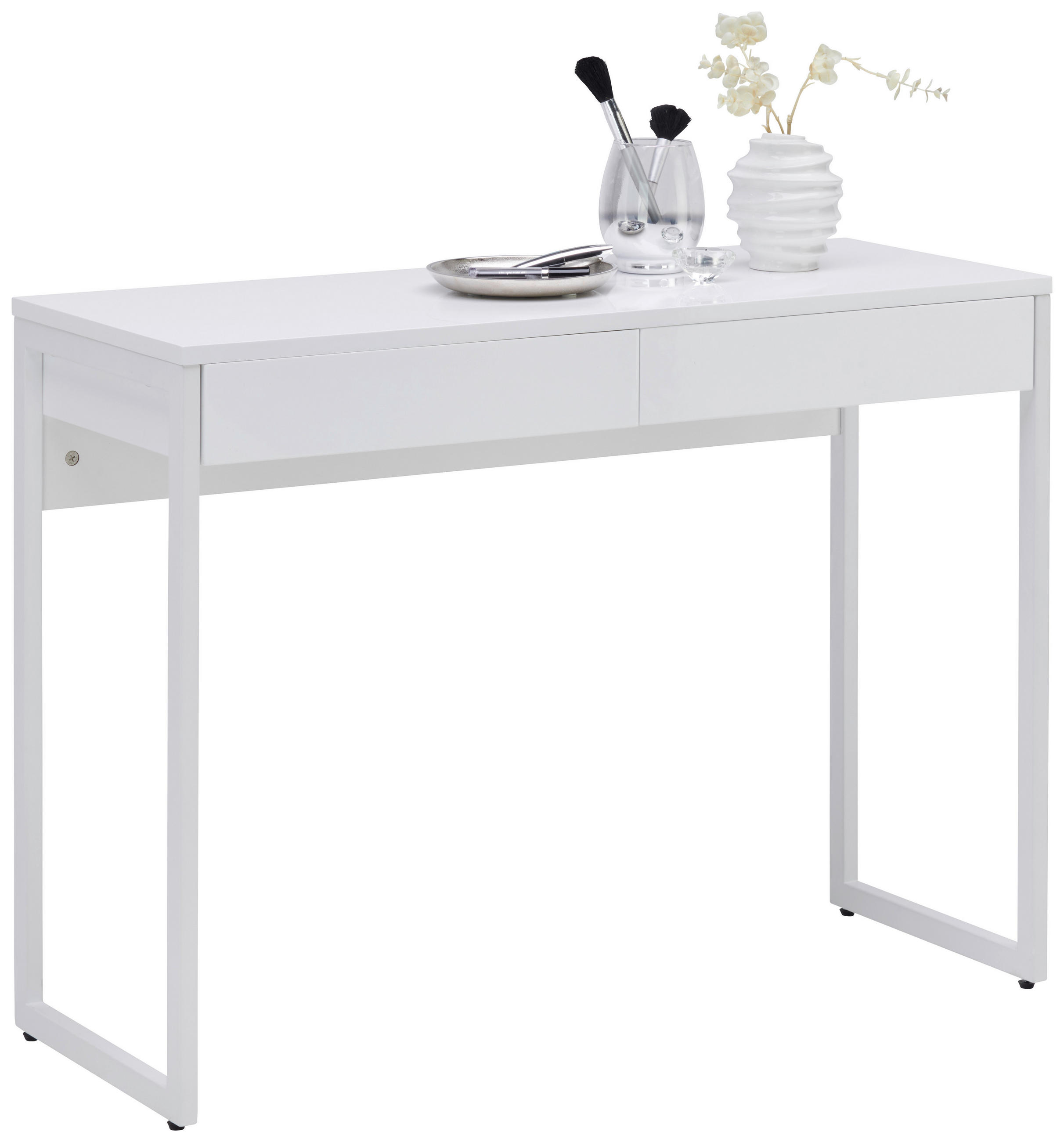 SMINKASZTAL fehér  - fehér, Trend, faalapú anyag/fém (101,6/76/40cm) - Carryhome
