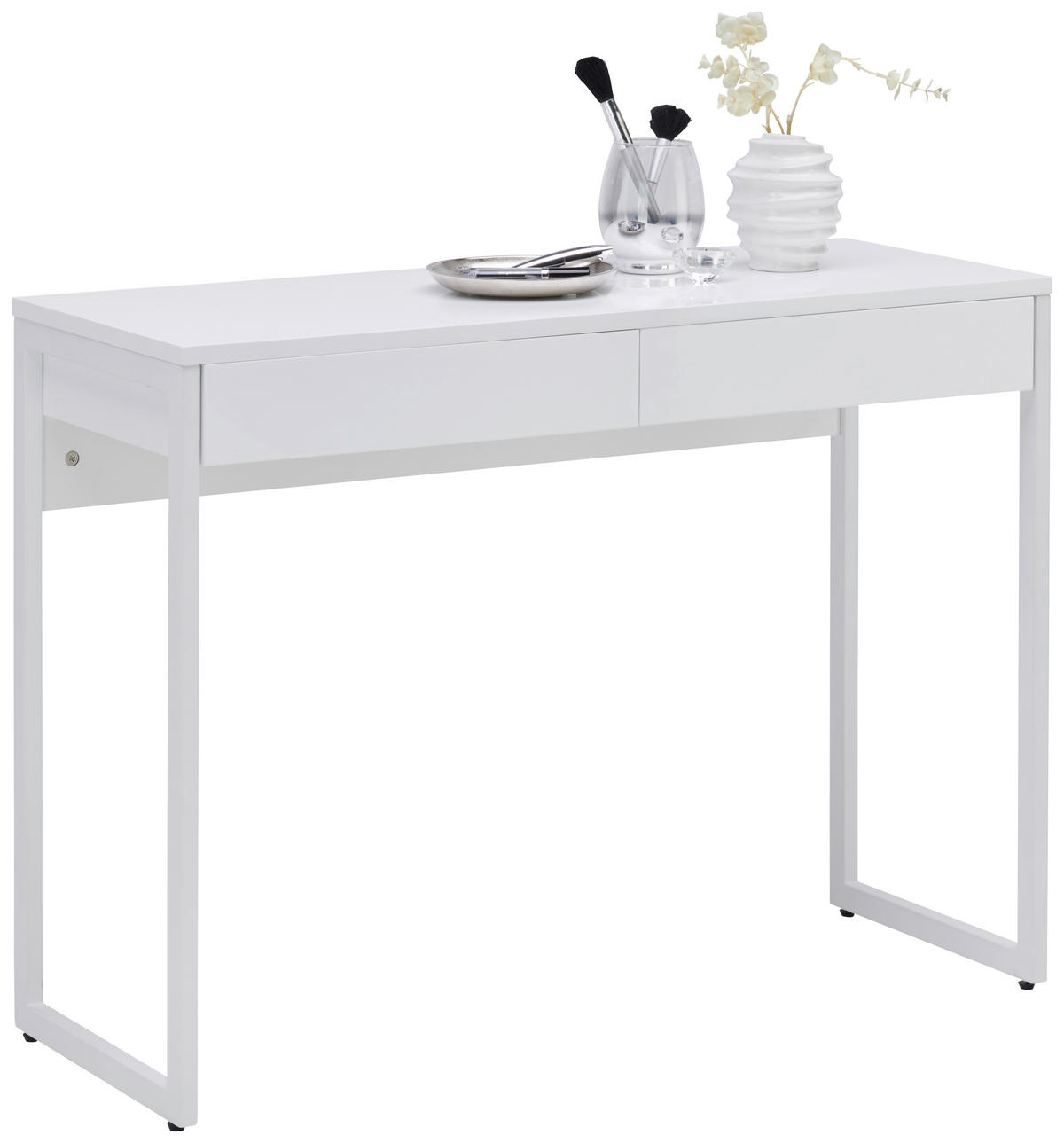 SMINKASZTAL fehér  - fehér, Trend, faalapú anyag/fém (101,6/76/40cm) - Carryhome