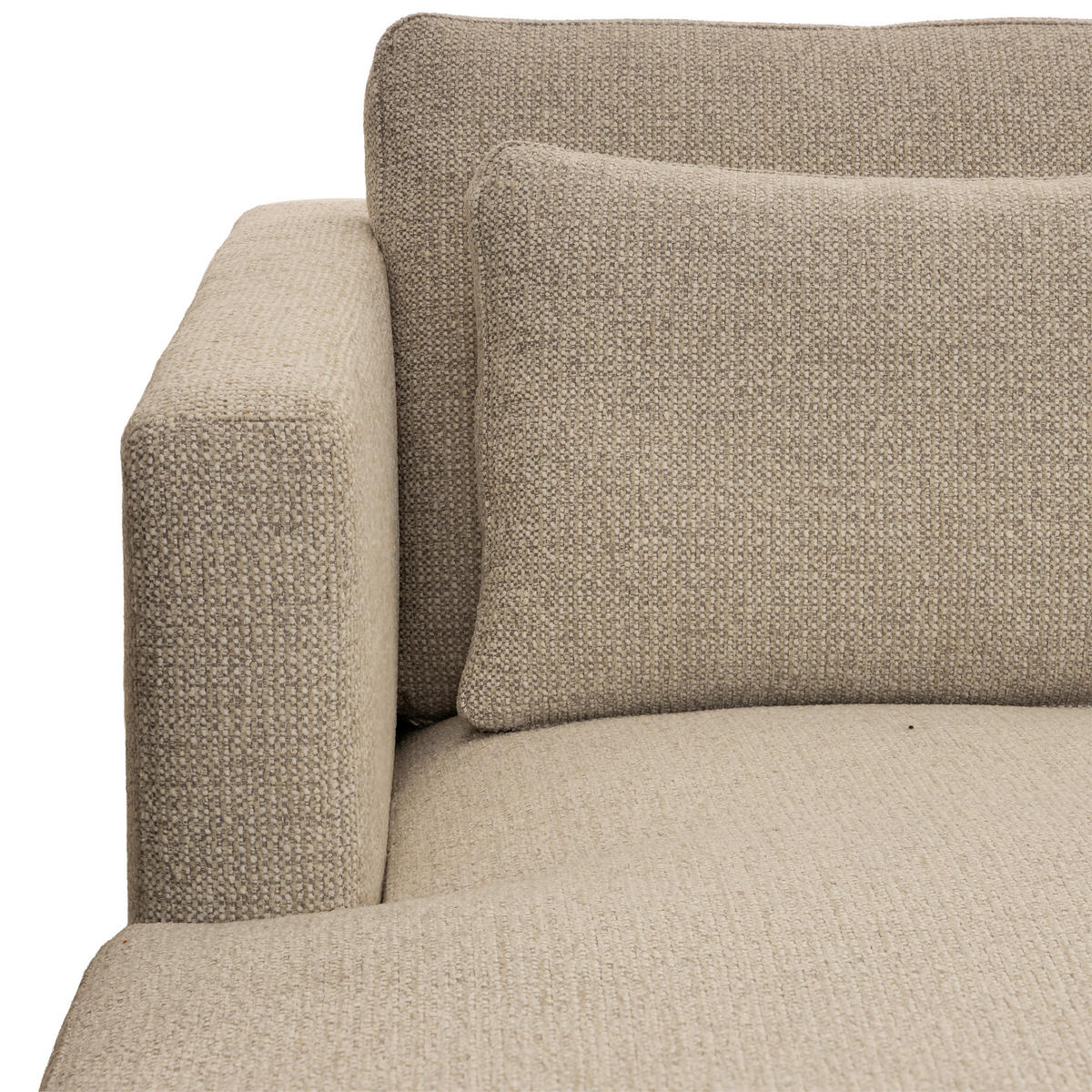 SOFFA i grå  - ek Bianco/grå, Basics, metall/trä (331/84/165-256cm) - Novel