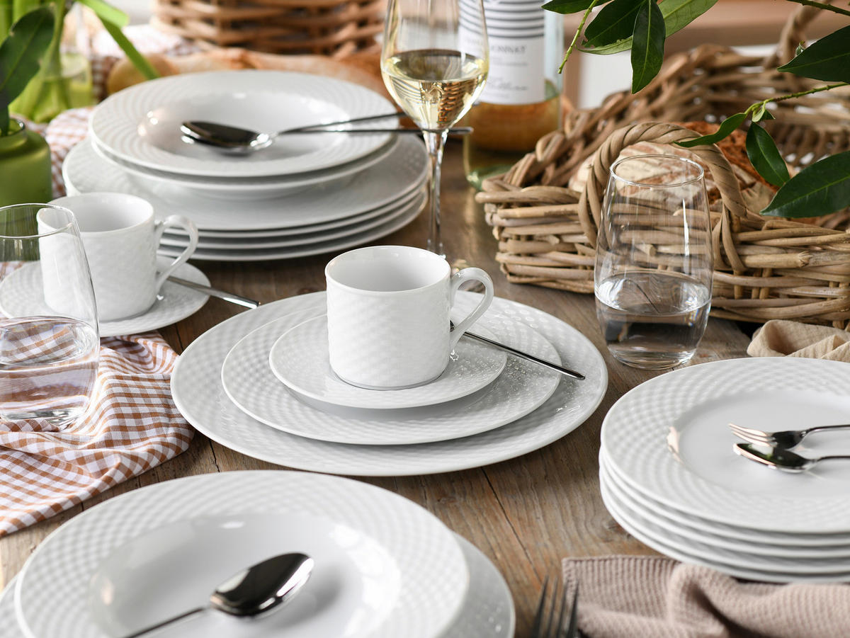 KOMBINIRANI SERVIS  Polo weiss  - bela, Basics, keramika - Creatable