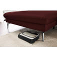 ECKSOFA in Echtleder Beere  - Beere/Schwarz, Design, Leder/Metall (157/325cm) - Dieter Knoll