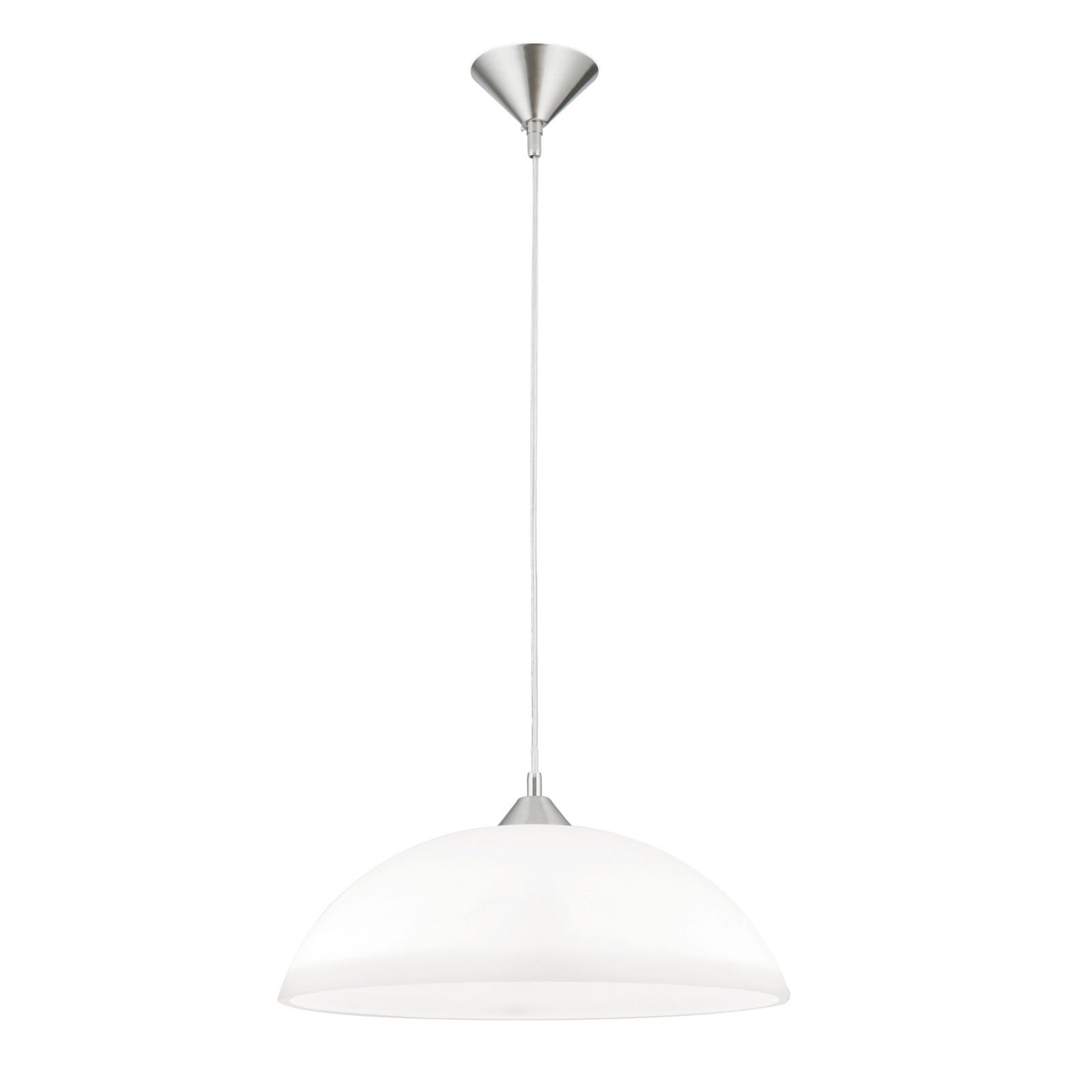 HÄNGELEUCHTE Grado 40/124,5 cm   - Silberfarben, KONVENTIONELL, Glas/Metall (40/124,5cm)