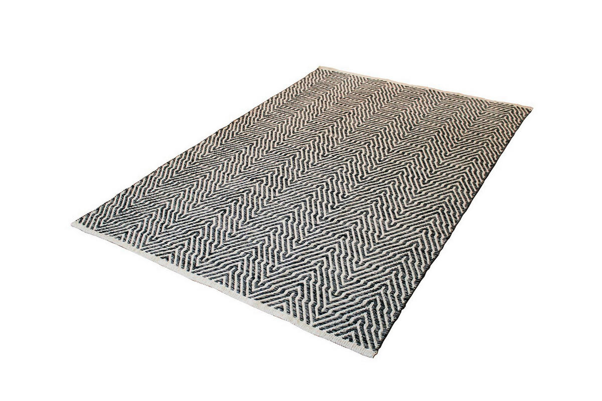 FLACHWEBETEPPICH 80/150 cm Grau  - Grau, KONVENTIONELL, Textil (80/150cm)
