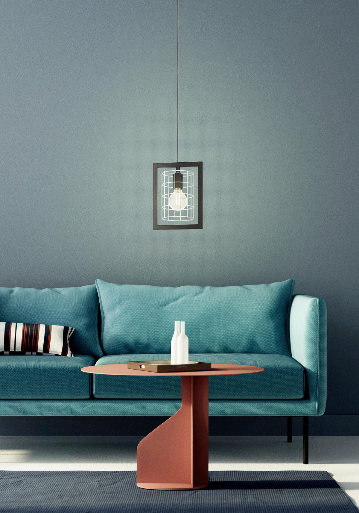 HÄNGELEUCHTE Jubily 22/14,5/110 cm   - Schwarz, Design, Metall (22/14,5/110cm) - Eglo