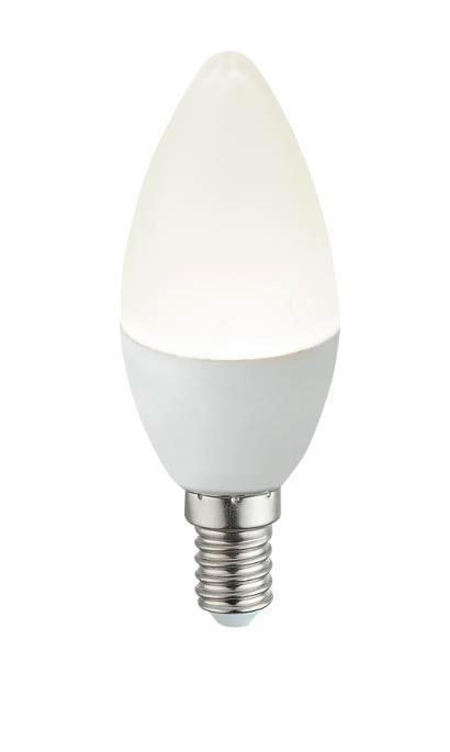 Bec LED - opal, Basics, plastic (3,7/10cm)