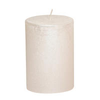 STUMPENKERZE 6,8/10 cm  - Weiß, KONVENTIONELL (6,8/10cm)