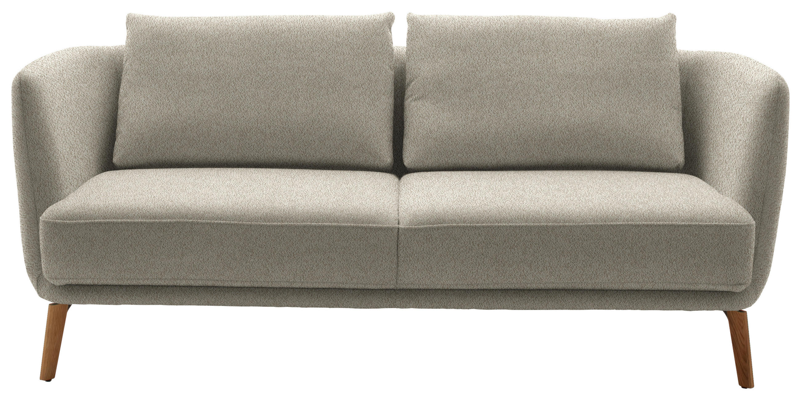 2,5-SITZER  in Flachgewebe Naturfarben  - Eichefarben/Naturfarben, Design, Holz/Textil (190/71/91cm) - Schöner Wohnen