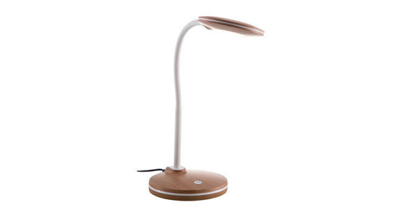LED-TISCHLEUCHTE 18/13,2/35 cm - Eichefarben, Basics, Kunststoff (18/13,2/35cm) - Novel