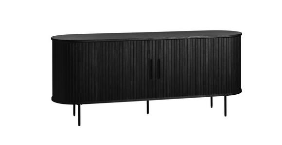 SIDEBOARD Schwarz 180/76/45 cm - Schwarz, Trend, Holz/Holzwerkstoff (180/76/45cm) - Xora