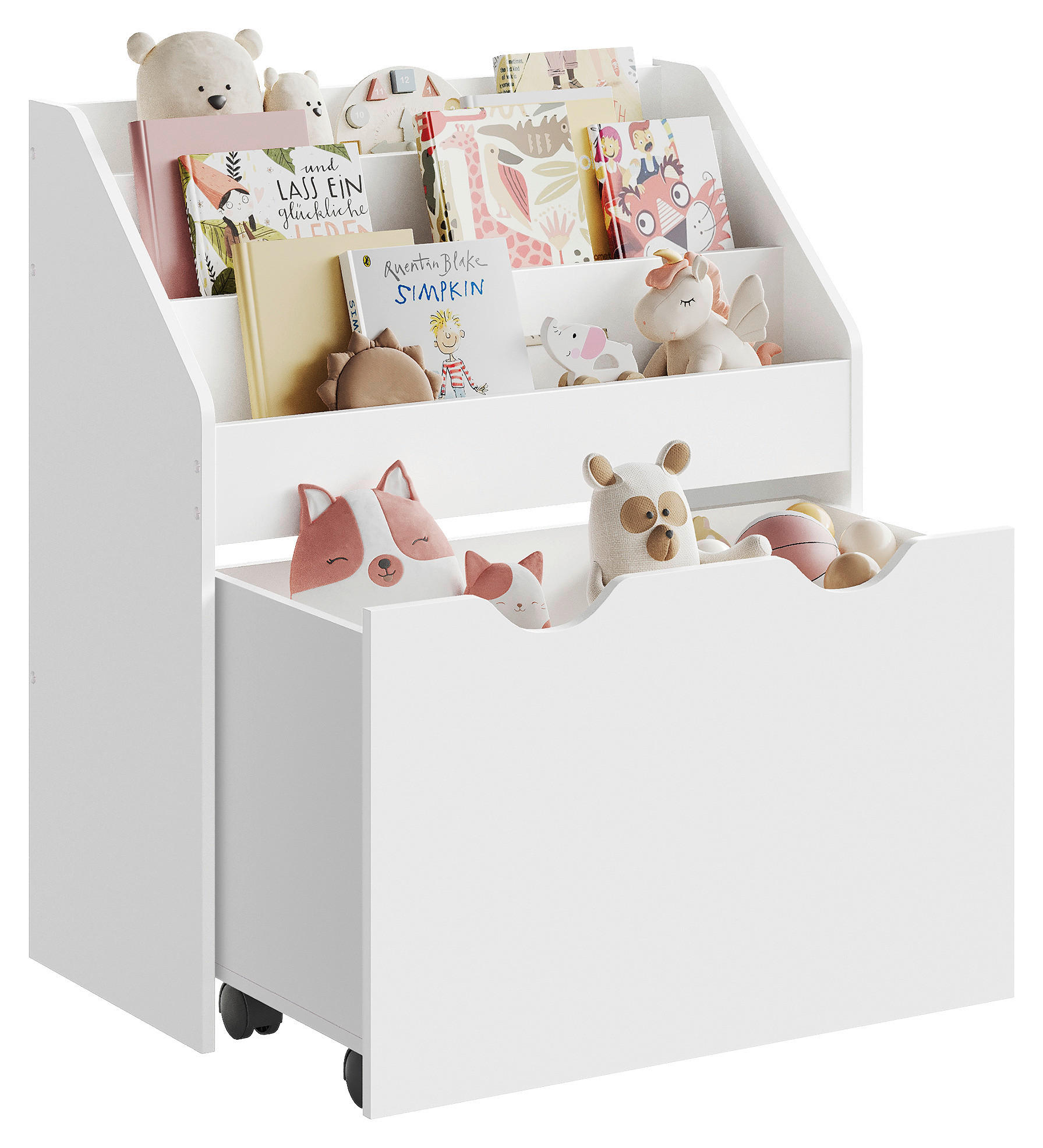 KINDERREGAL 62,5/70/29,5 cm  - Weiß, MODERN, Holzwerkstoff (62,5/70/29,5cm) - MID.YOU