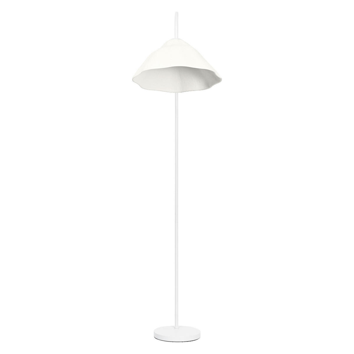 STEHLEUCHTE 39,6/56,8/153 cm    - Weiß, Design, Papier/Metall (39,6/56,8/153cm) - Osram