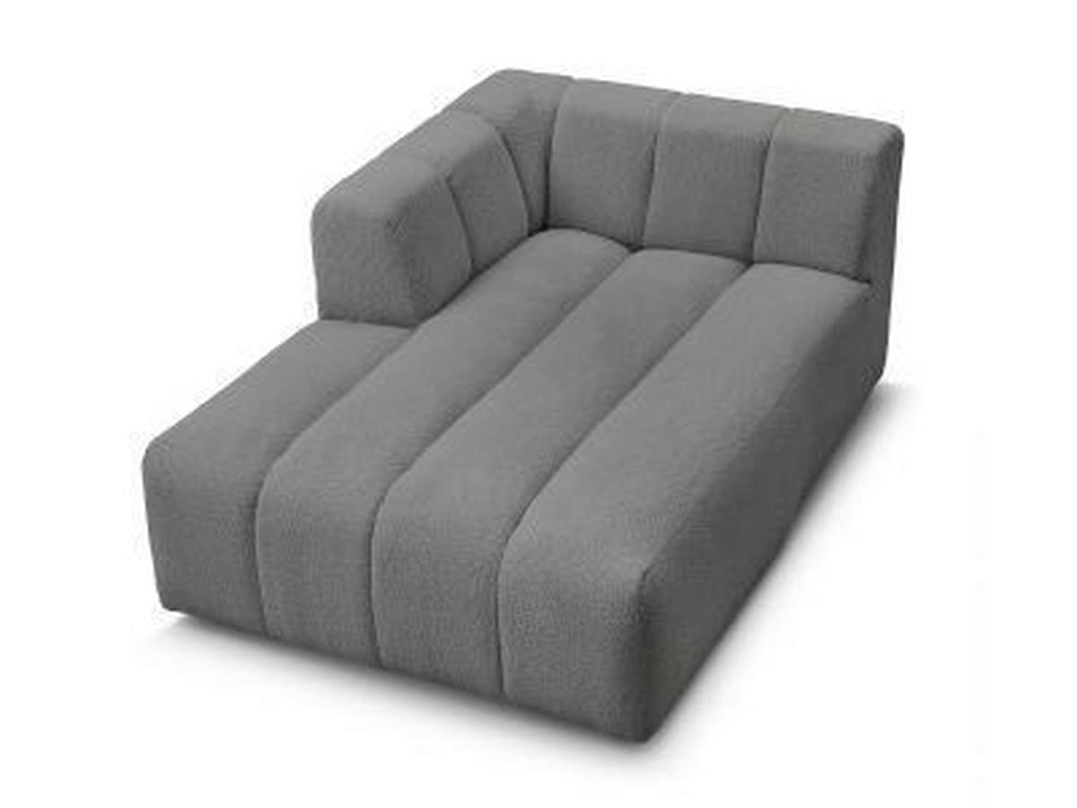 SOFAELEMENT ANNECY Bouclé Dunkelgrau  - Dunkelgrau/Schwarz, MODERN, Kunststoff/Textil (120/72/170cm)