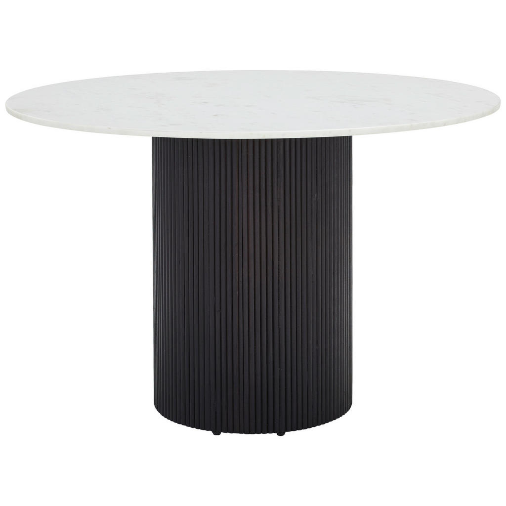 P & B JEDÁLENSKÝ STÔL, akácia, čierna, biela, 120/120/76 cm