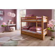 ETAGENBETT 90/200 cm Buchefarben  - Buchefarben, KONVENTIONELL, Holz (90/200cm) - Linea Natura