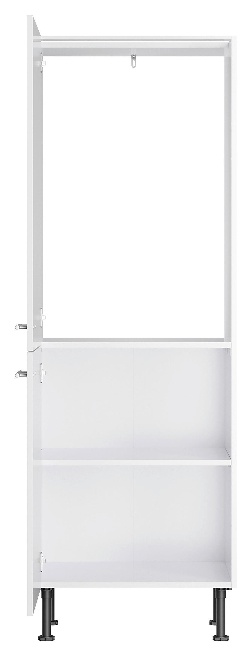 Thumbnail - Optifit Geräteumbauschrank, Weiß, Weiß Hochglanz, Metall, 1 Fächer, einzeln stellbar, 60x176.6x58.1 cm, Made in Germany,...