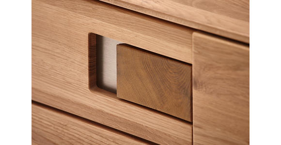 WOHNWAND in Eichefarben - Eichefarben, KONVENTIONELL, Glas/Holz (280/201,5/47,7cm) - Cantus