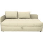 LIEGE in Flachgewebe Creme  - Creme/Schwarz, Basics, Kunststoff/Textil (205/90/95cm) - Xora