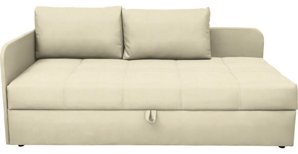LIEGE in Flachgewebe Creme - Creme/Schwarz, Basics, Kunststoff/Textil (205/90/95cm) - Xora