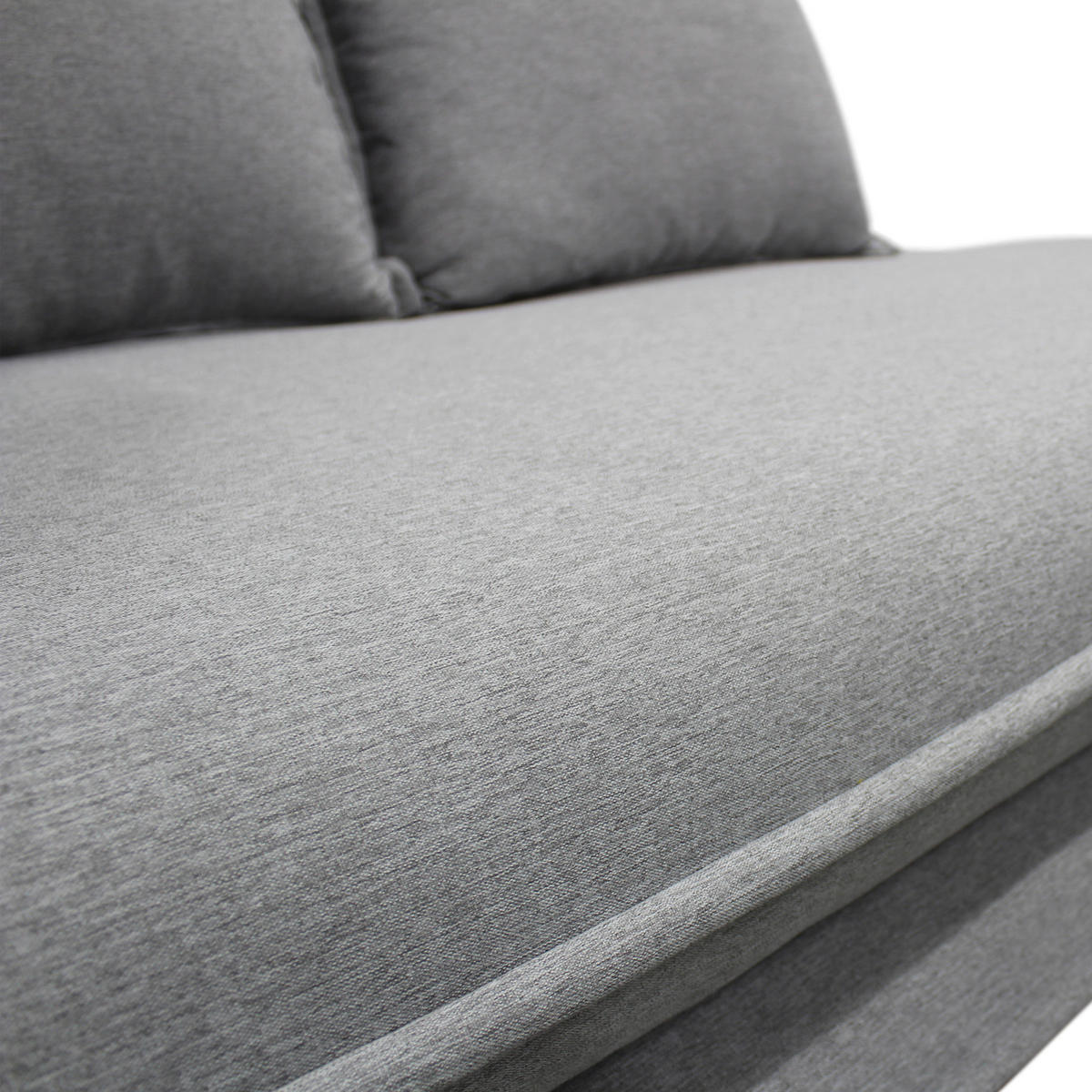 LIEGE in Flachgewebe Grau  - Silberfarben/Grau, Design, Kunststoff/Textil (107/84/99/224cm) - MID.YOU
