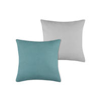 OKRASNA BLAZINA  MARIS   50/50 cm          - turkizna/svetlo siva, Konvencionalno, tekstil (50/50cm)