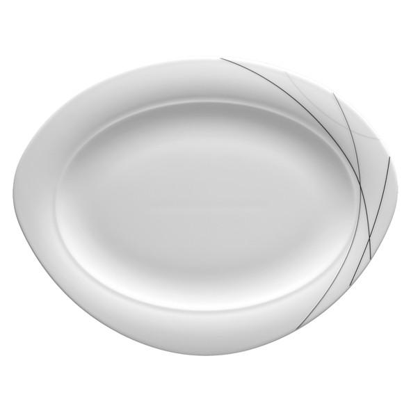SERVÍROVACIA TÁCKA, keramika, 35 cm - krémová, Basics, keramika (35cm) - Seltmann Weiden