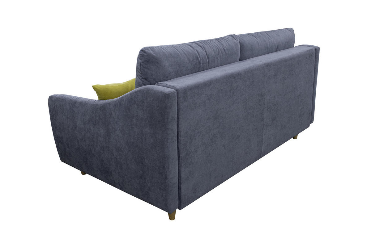 DVOSJED drvo, metal, tekstil  siva    - siva/žuta, Moderno, drvo/metal (190/100/78cm) - Hom`in